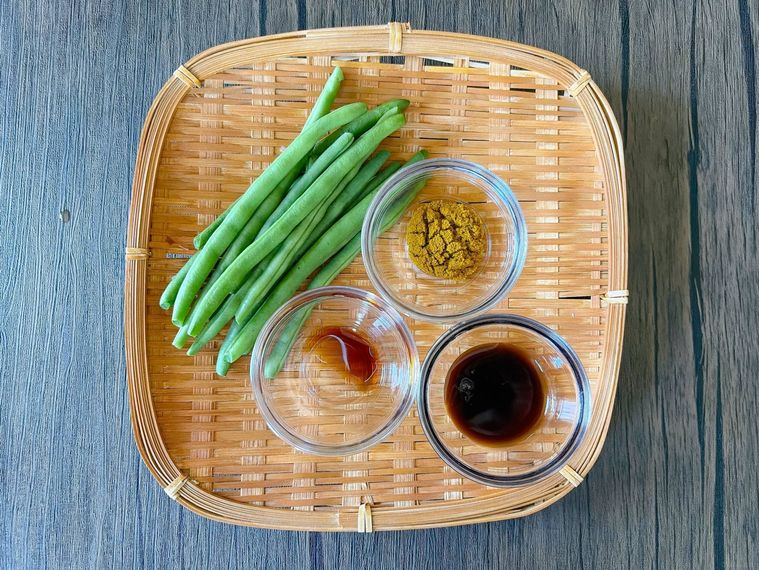 いんげんのカレー炒めの材料