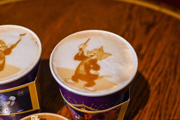 カフェラテのアップ