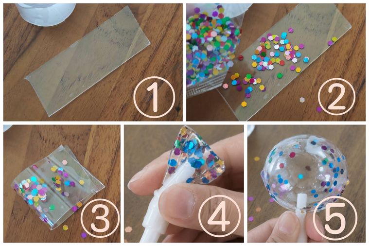 テープ風船の作り方手順