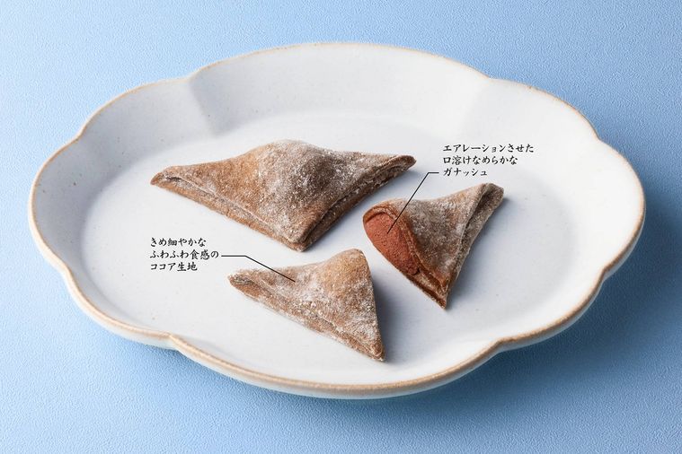 もち粉とメレンゲが織りなすふわふわココア生地