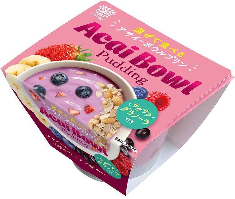 アサイーボウルプリンのパッケージ