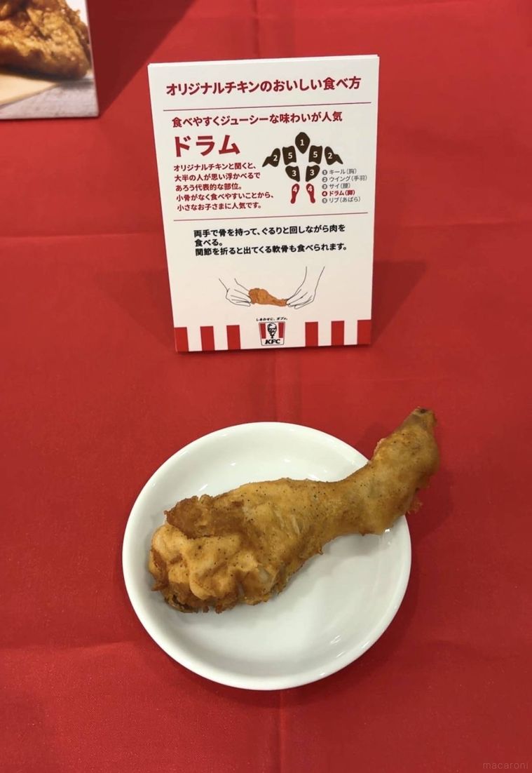 ケンタッキー・フライド・チキンオリジナルチキンの各部位