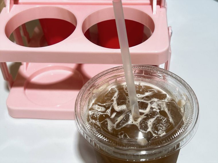 コストコフードコートのアイスカフェラテ