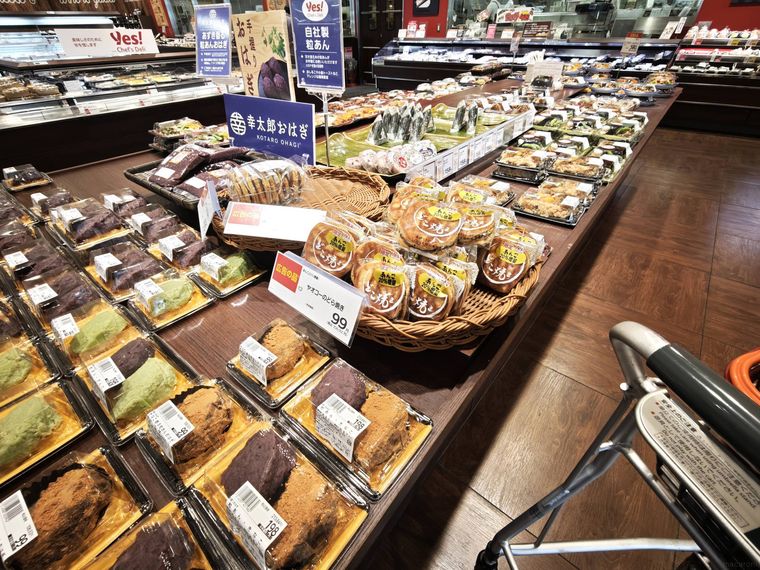 ヤオコーのどら焼きがあんこの売り場