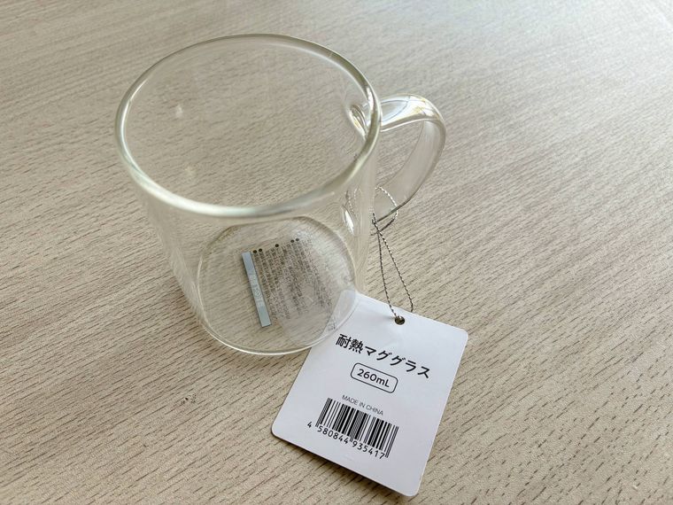 seria耐熱マグガラスと商品タグ