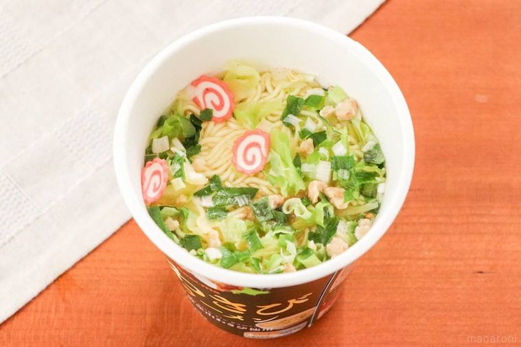 調理後のSecoma 山わさび塩ラーメン 改