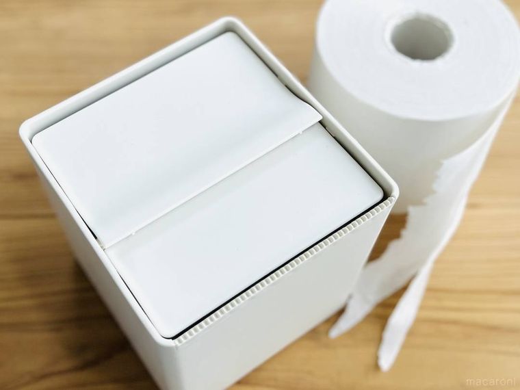 無印良品の卓上用 トイレットペーパーケースとトイレットペーパー