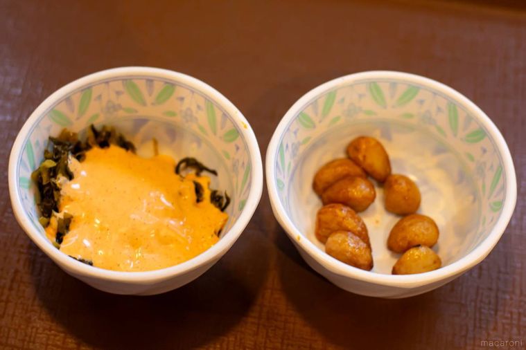 すき家高菜明太マヨとフライドにんにく