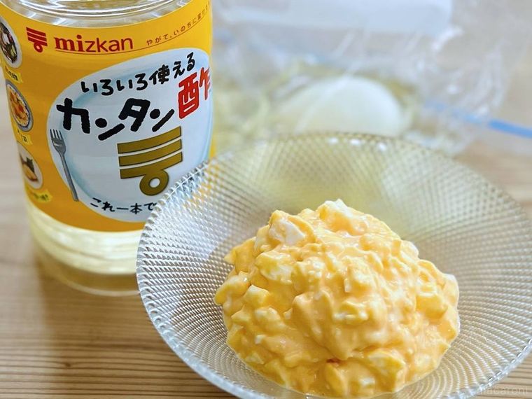 カンタン酢、ゆで卵、卵サラダ