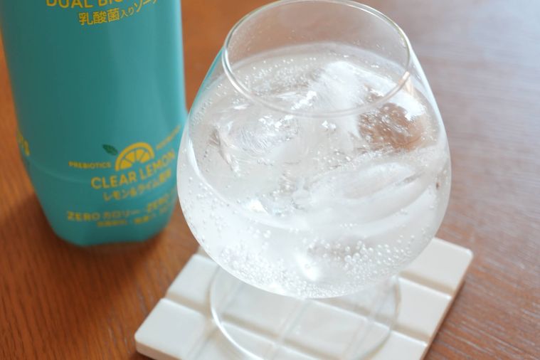デュアルバイオティク・ソーダ 乳酸菌入りソーダ レモンライム風味