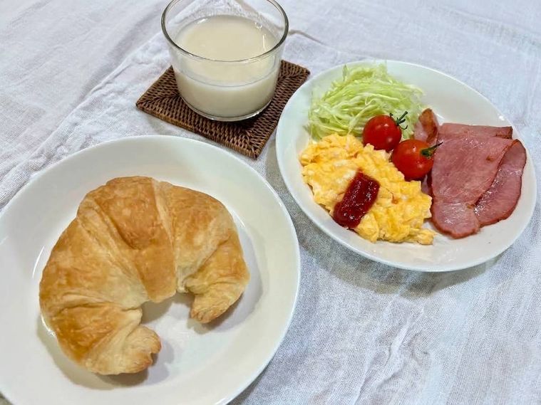 甘酒を組み入れた朝食メニュー