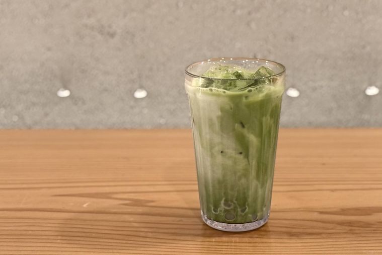 抹茶もちバブルラテ