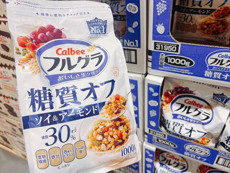 コストコのカルビー フルグラ 糖質オフ 1,000g