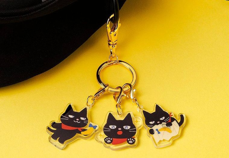 東京ばな奈ぶにゃんこ アクリルキーホルダー