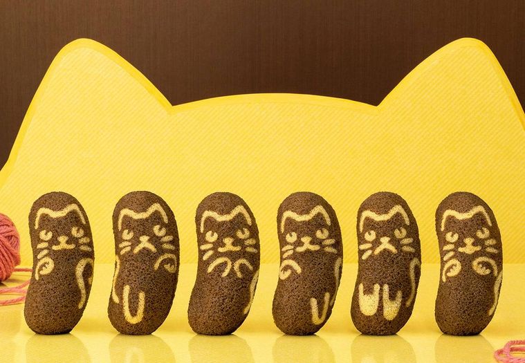 猫柄のスイーツ