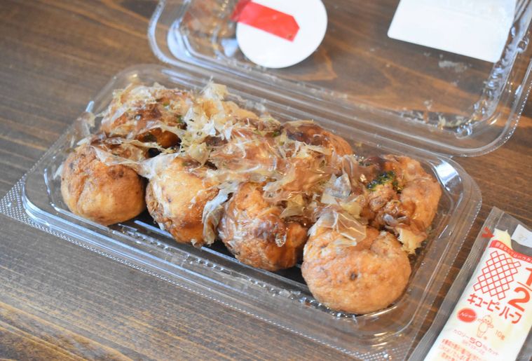 西友の5種のだし使用たこ焼の蓋を開けたところ