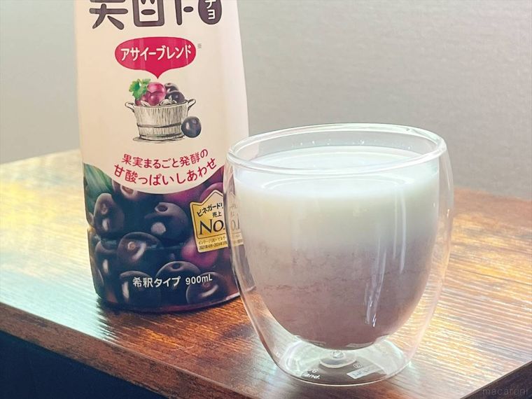 ミチョの牛乳割り