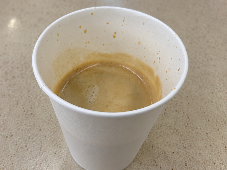セコマカフェのホットコーヒー
