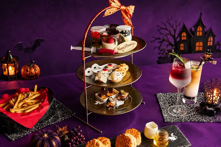 ホテルレジデンス六本木のハロウィンに染まる秋果実のアフタヌーンティーのイメージ
