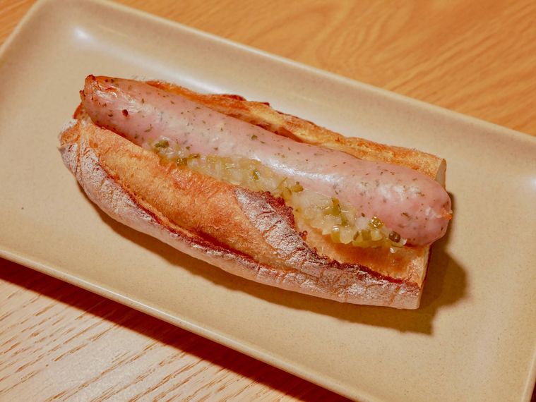 ハーブソーセージ スターバックス バゲットサンド