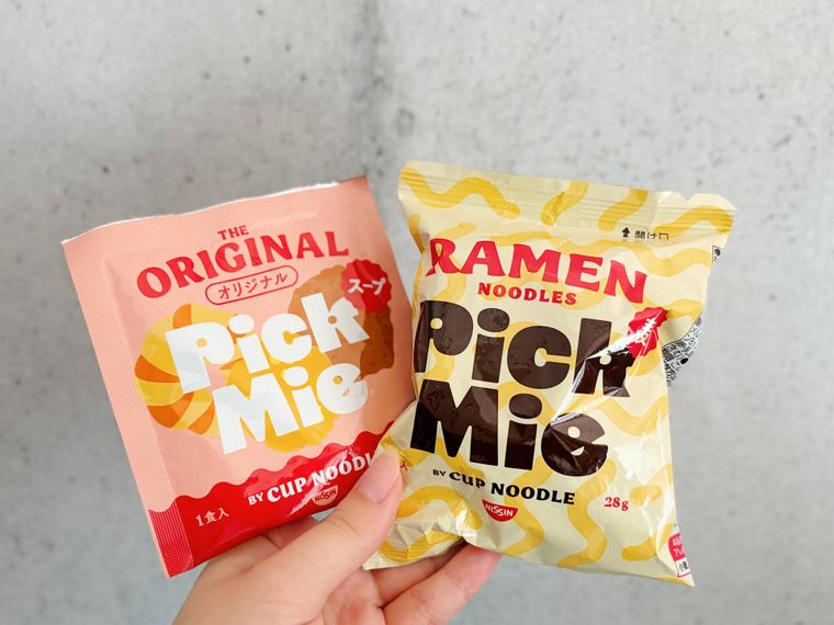 ダイソーのミニカップヌードルPick Mieのスープと麺