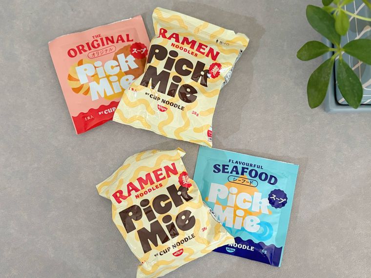 ダイソーのミニカップヌードルPick Mieのスープと麺