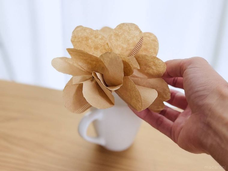 コーヒーフィルターで作った加湿器