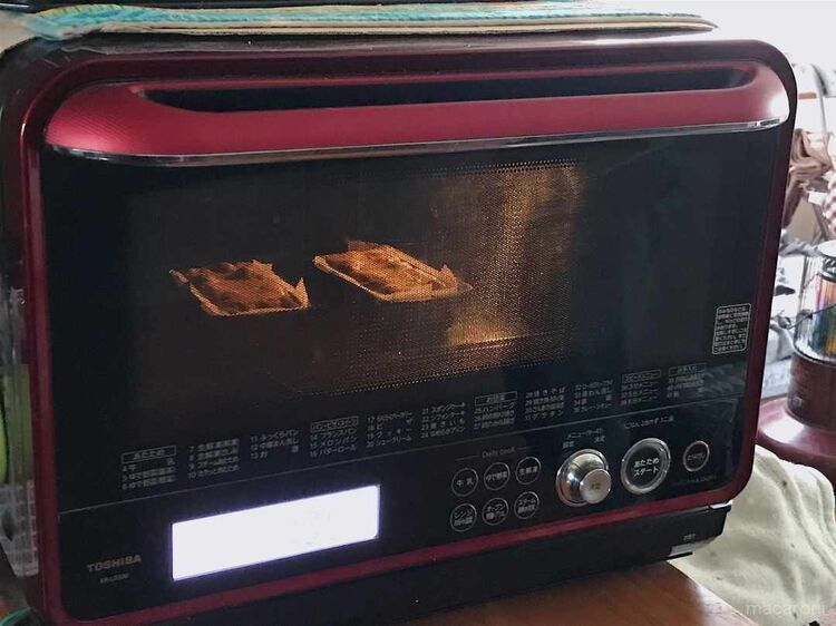 パンデピスをオーブンで焼く