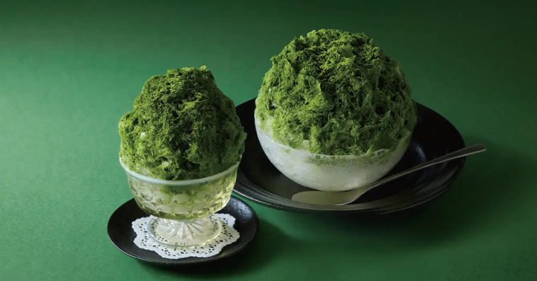 天然水の削り氷 お濃い抹茶金時