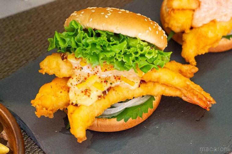 フレッシュネスバーガー神の海老バーガー ゆず白味噌