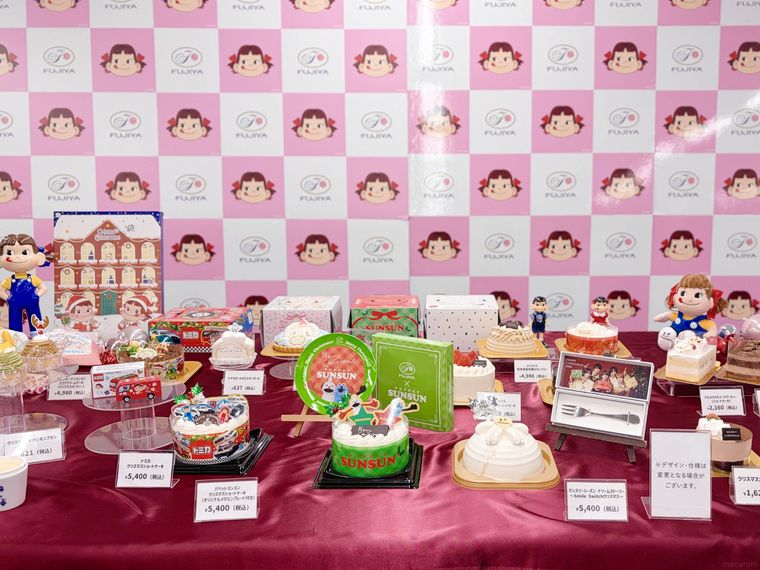 不二家のクリスマスケーキ一覧