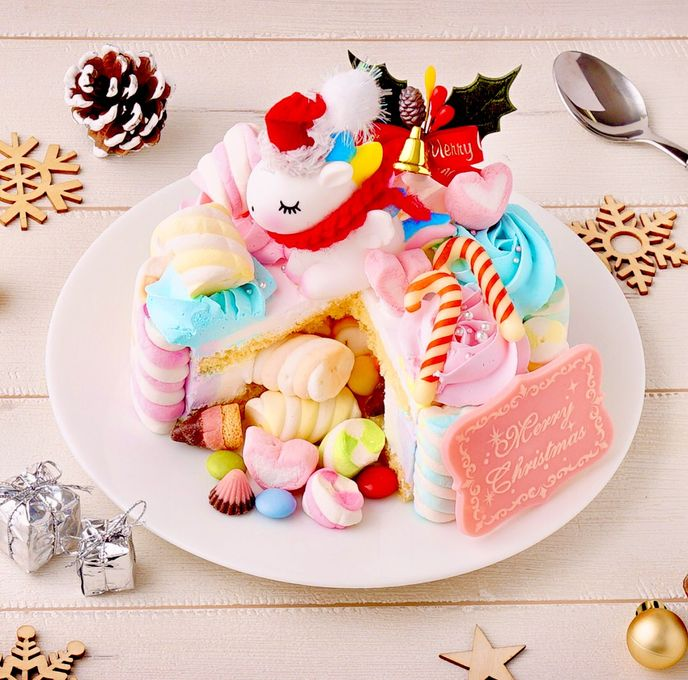 ユニコーンサンタがやってくる夢みるお菓子ケーキ 5号