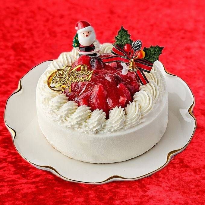 1. 王道華やかなクリスマスケーキ