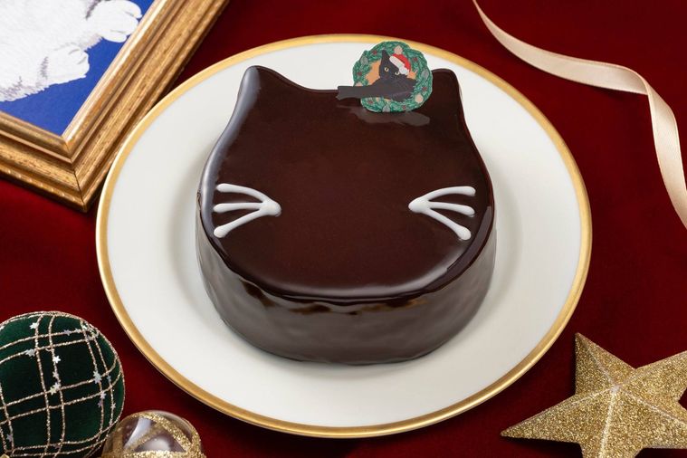 1. 黒ねこクリスマスケーキチョコ