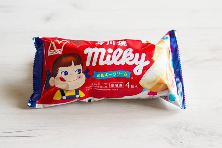 ニチレイ今川焼ミルキーのパッケージ