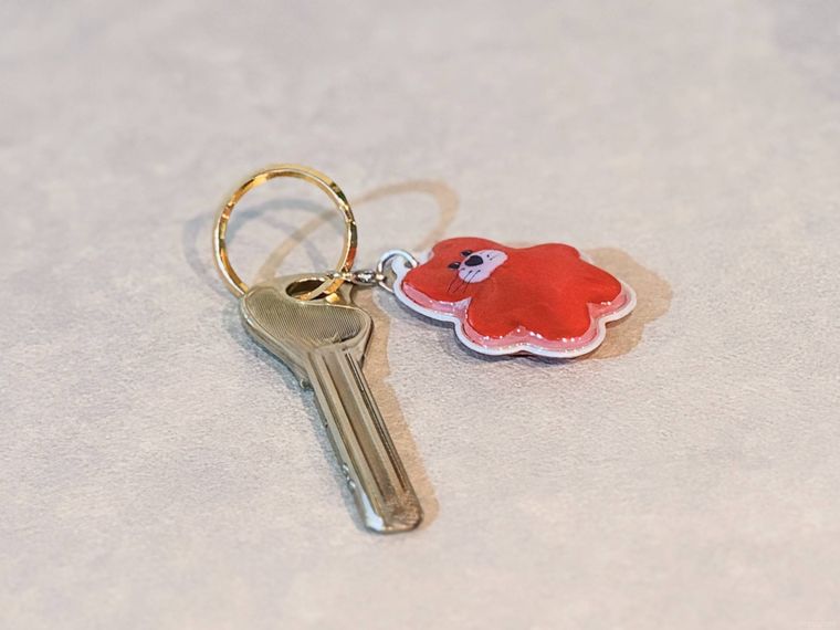 めじるしアクセサリーをつけた鍵