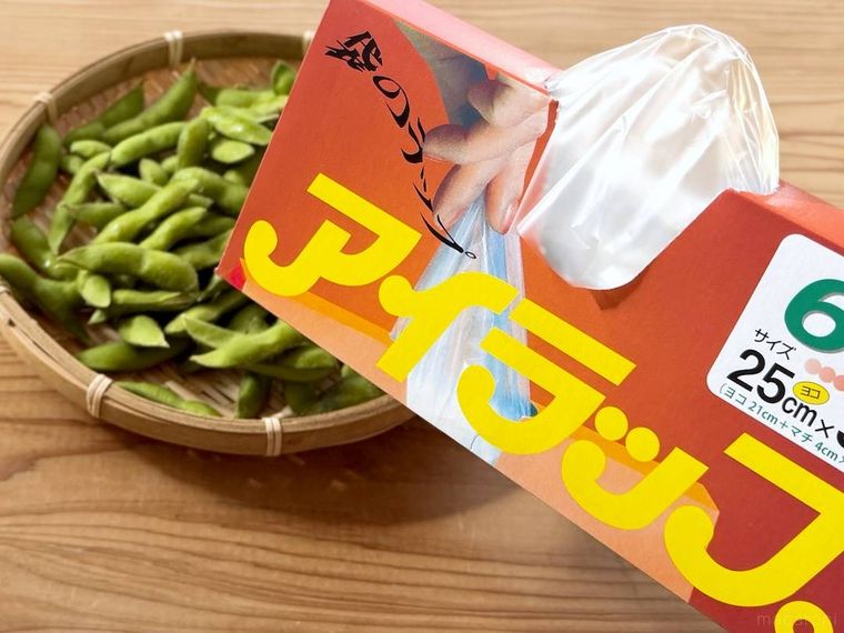 アイラップと枝豆
