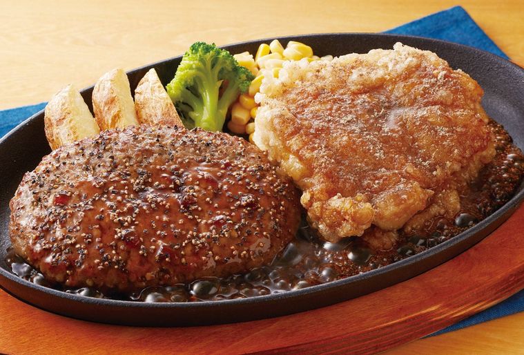 1. 幻のコショウのチキン竜田ジョイフルペッパーハンバーグ