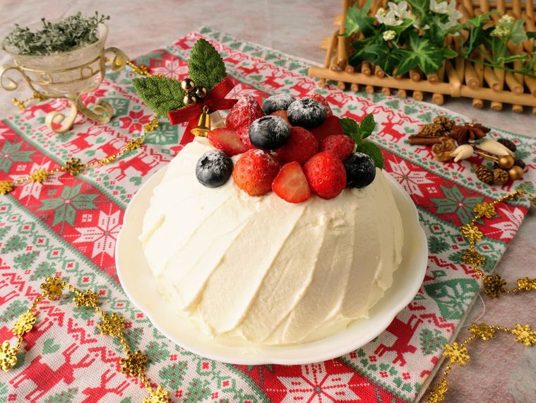 ホットケーキミックスのクリスマスケーキ