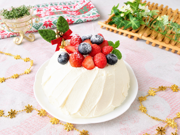ホットケーキミックスのクリスマスケーキ