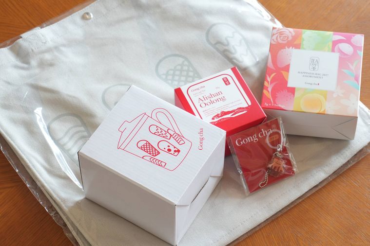 ゴンチャの福袋のパッケージ