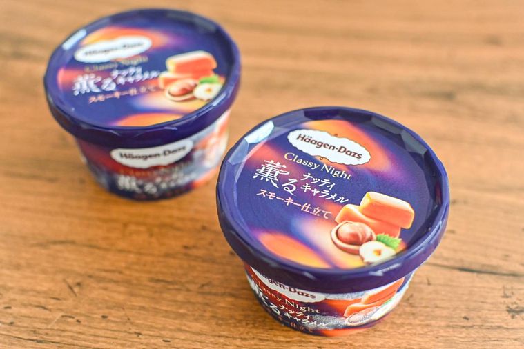アイスクリームのカップのアップ