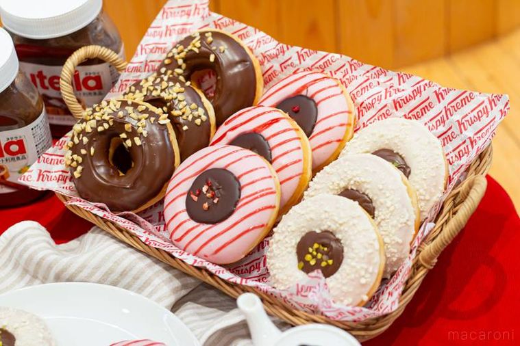 クリスピークリームドーナツとヌテラのコラボドーナツ