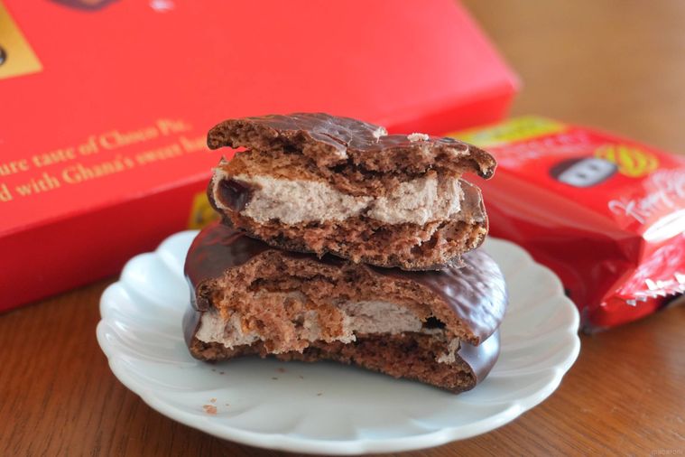 チョコパイの断面