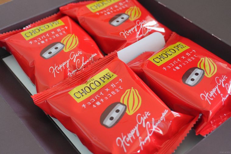 チョコパイガーナ仕立ての個包装パッケージ