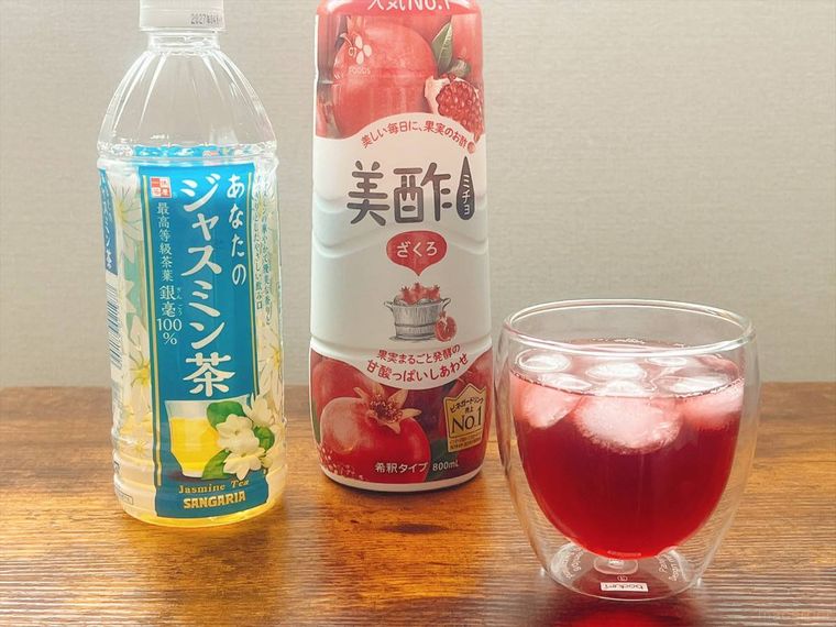 美酢のジャスミン茶割り