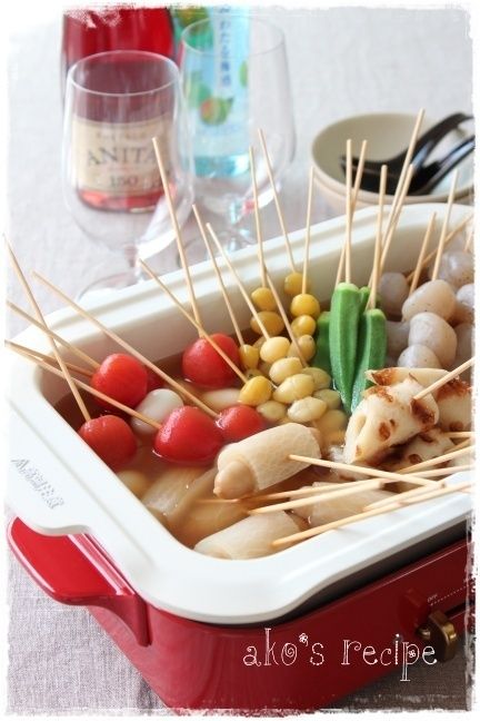 7. ホットプレートでおしゃれにおでん♪