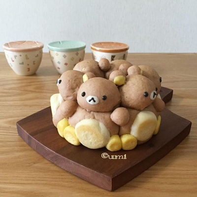 まるでぬいぐるみ!うみさんが作る「3Dちぎりパン」がスゴい!!