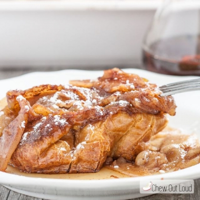仕込みは夜に、朝は焼くだけ!朝食向きなアップルフレンチトーストのレシピ♡