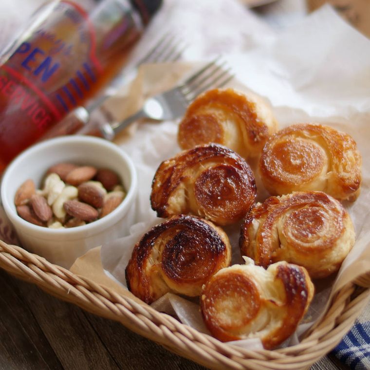 バスケットに並んだクイニーアマン